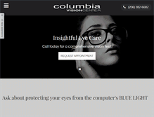 Tablet Screenshot of columbiavision.com